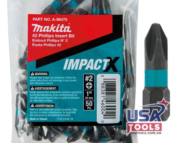 Біта ударна (Impact Ready) Ph2 25 мм 1 шт Makita A-96475_1