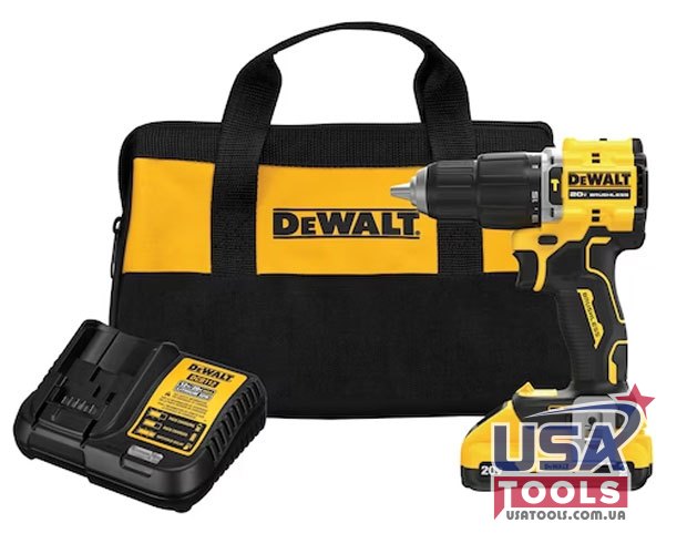 Безщітковий ударний дриль-шурупокрут 77 нм 18/20В Li 1 x 3.0 Аг DeWALT DCD799L1 (комплект)