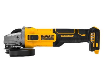 Безщіткова кутова шліфмашина з кнопкою-фіксатором 1000W OUT 18/20В Li EU DeWALT DCG407N (без акб)