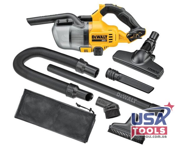 Пилосос акумуляторний з набором насадок для прибирання 18/20В Li DeWALT DCV501HB (без акб)
