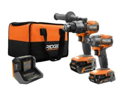 Набір безщіткових шурупокрутів (2.0 + 4.0 Аг) 18В Li Ridgid/AEG R9208 (комплект)