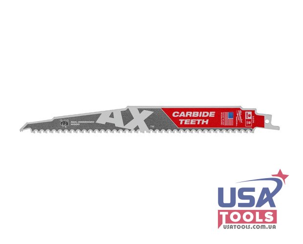 23 см премиум полотно The Ax™ 5 TPI с карбидным зубом по дереву с гвоздями Milwaukee 5226
